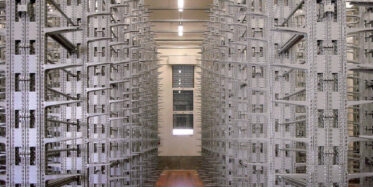 Regal zur Lagerung von Parmesan